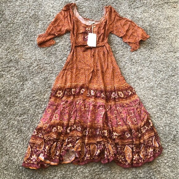 Arnhem, Midi Dress, Esmee, Free People Style, Flowy Dress, Like NEW! BOHO - Picture 3 of 7